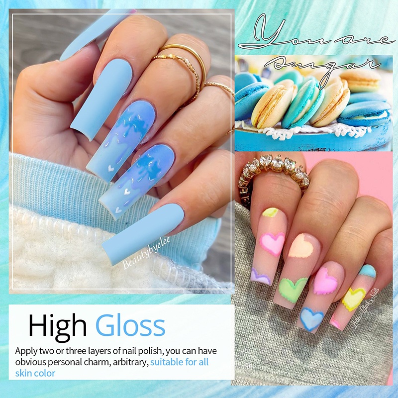 12 Lọ gel sơn móng tay UR SUGAR màu sắc ngọt ngào 7ml