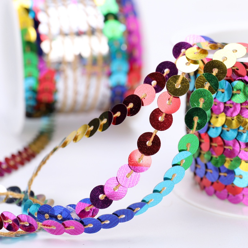 Cuộn dây kim tuyến 5m nhiều màu sắc dùng trang trí mũ giày