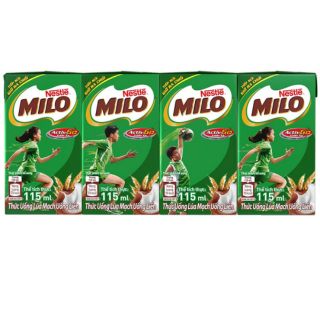 Lốc 4 hộp Milo 115ml( 4 hộp * 115ml )