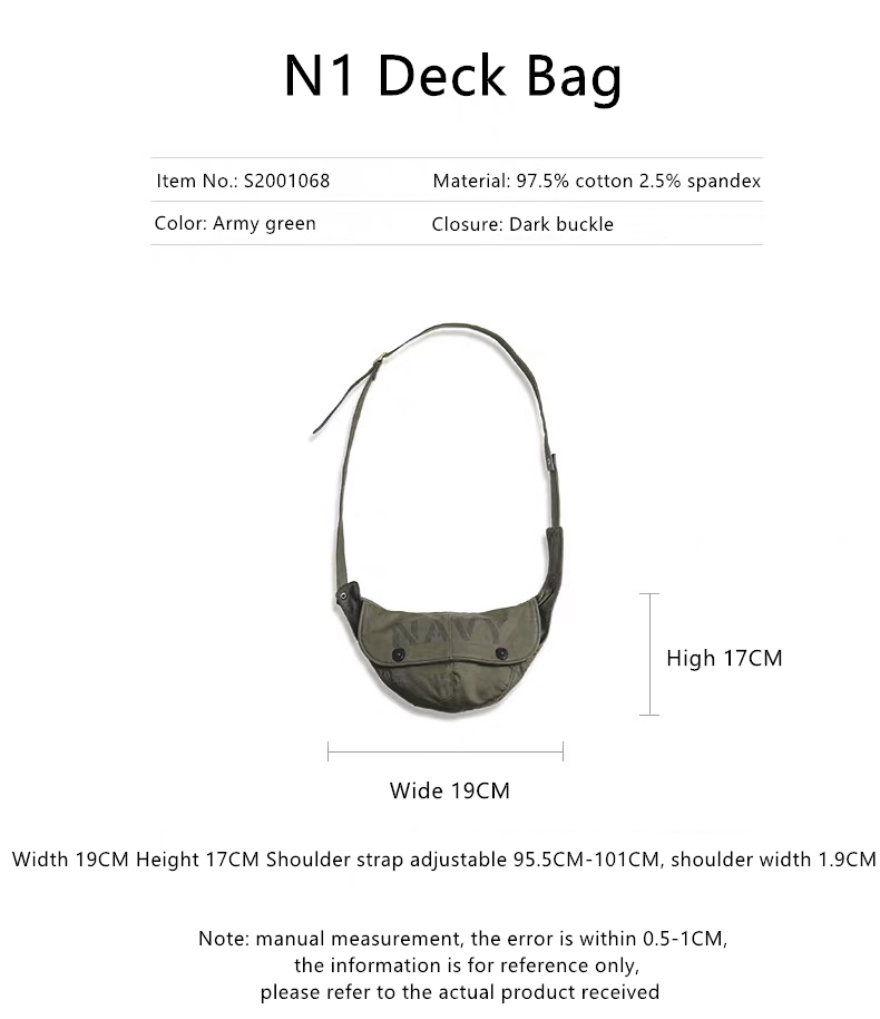 MADEN Túi Xách Nam In Chữ N1 Phong Cách Retro Cá Tính