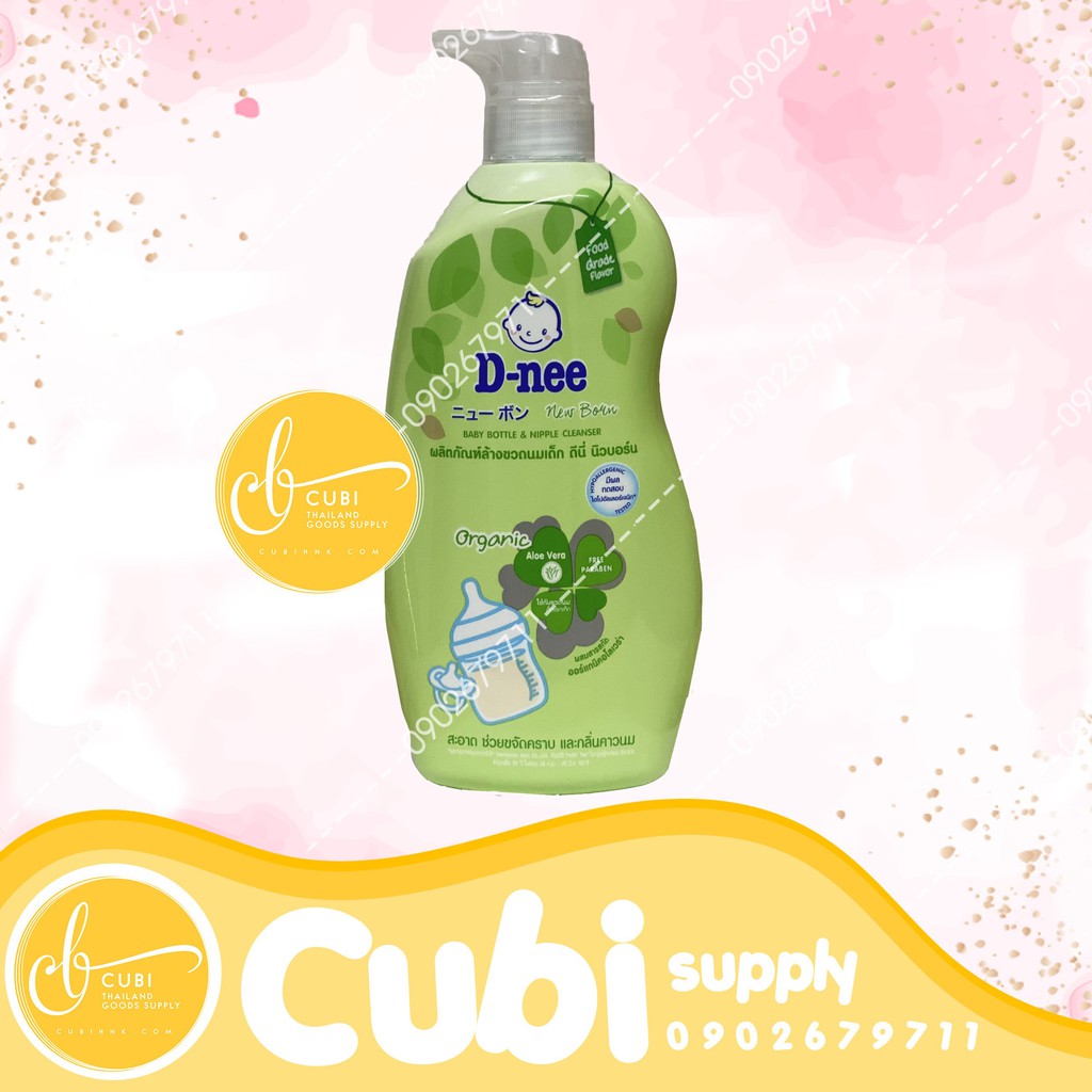 [Mẫu Mới] Nước rửa bình sữa Dnee chai 620ml