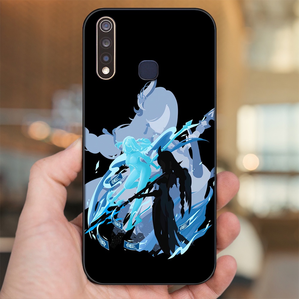 Ốp lưng Vivo Y19 viền đen in hình Shenhe Genshin Impact