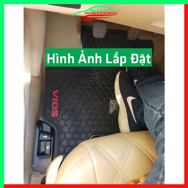 Thảm lót sàn cao su cho xe Toyota Vios 2014-2023 hàng chuẩn theo xe chịu lực tốt