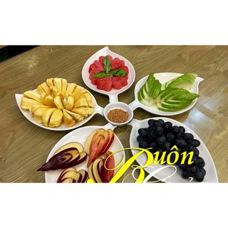 Đĩa lá xoài 5 cánh