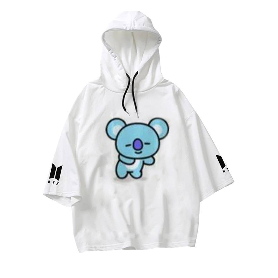 áo thun B T S, áo hoodie tay lỡ A R M Y