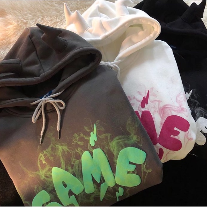 Áo hoodie ấm áp form rộng phong cách Hàn Quốc trẻ trung