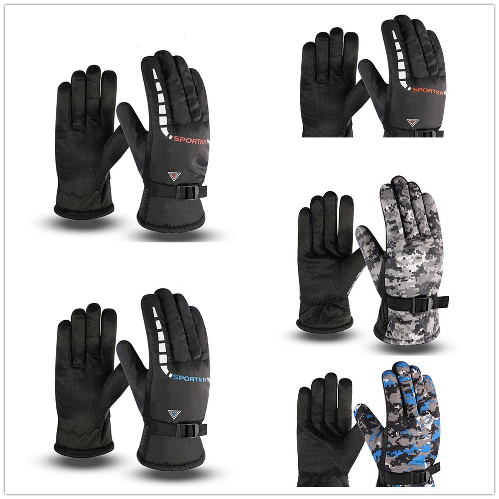 Găng tay giữ ấm chống thấm nước siêu nhẹ dùng trượt tuyết tiện dụng cho nam và nữ