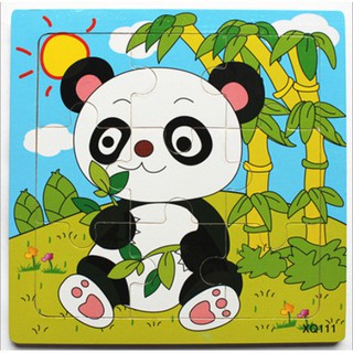Tranh ghép gỗ 9 miếng cho bé phát triển tư duy