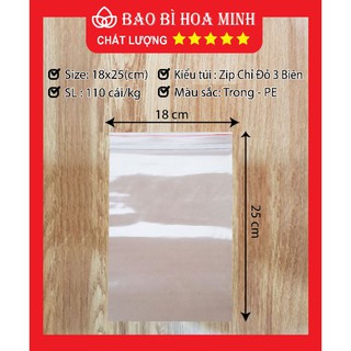 1kg Túi Zip Chỉ Đỏ