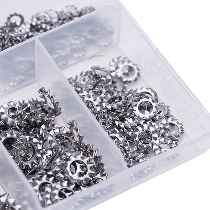 Bộ 300 Vòng Đệm Răng Khóa Bên Trong Chống Rung Tiện Dụng