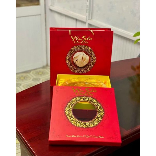 HỘP QUÀ ĐỰNG 100GRAM YẾN TINH CHẾ