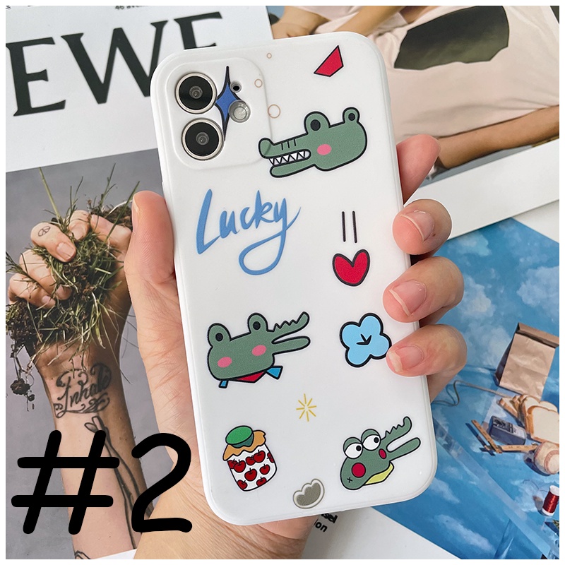 Ốp điện thoại tpu mềm vân da cá sấu thích hợp cho IPHONE 6 6S 7 8 PLUS X XS XR 11 12 13 MINI PRO MAX