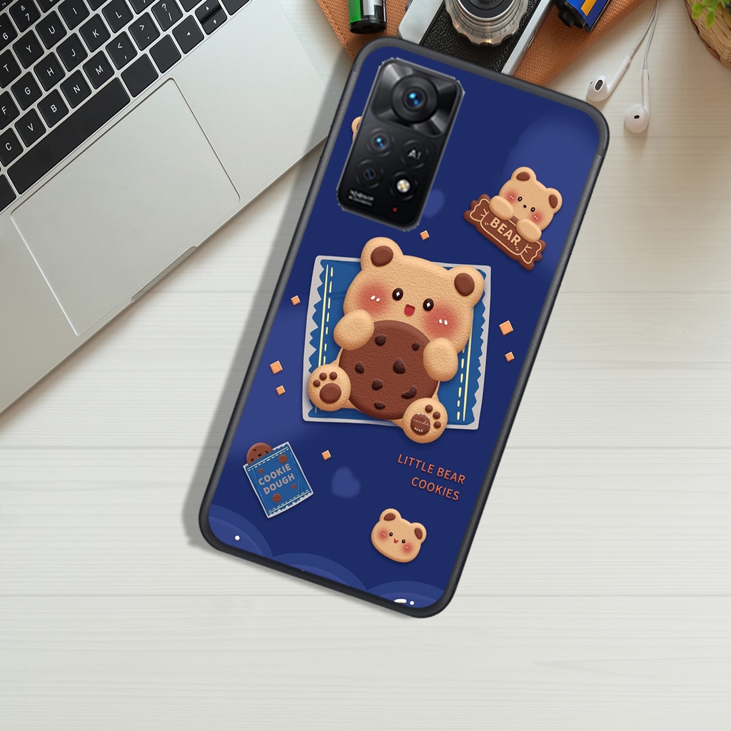 ỐP LƯNG XIAOMI REDMI NOTE 11 4G - NOTE 11S  - NOTE 11 5G - NOTE 11 PRO, IN HÌNH GẤU NÂU CHOCOLATE ĐÁNG YÊU.