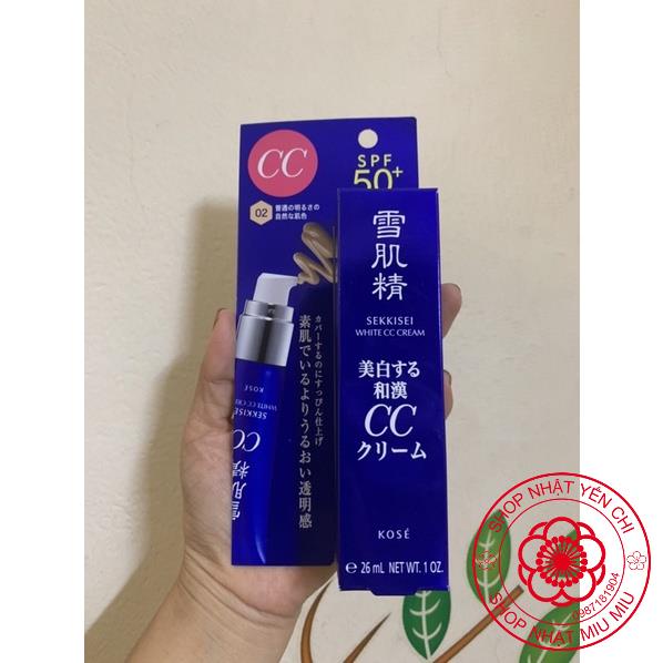 Kem trang điểm dưỡng trắng da CC KOSE SEKKISEI White SPF50