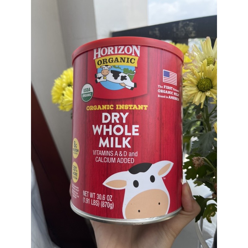 Sữa Tươi Nguyên Kem Dạng Bột Horizon Organic Dry Whole Milk 870g