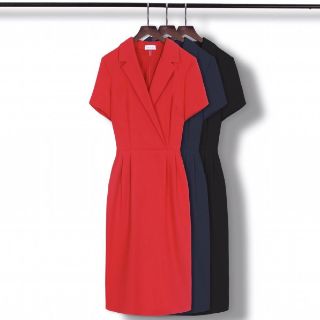 đầm cổ vest ngắn tay D722