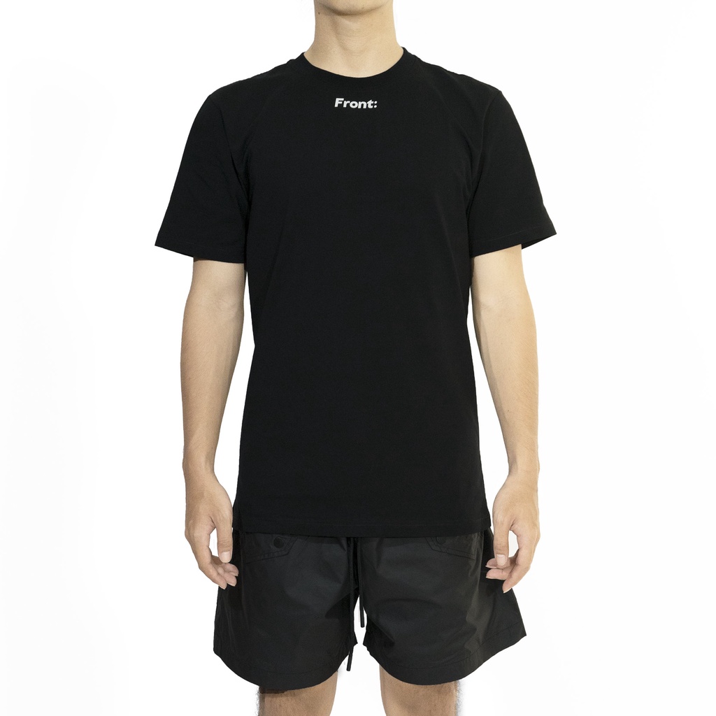 FRONT The Pawn Wordmark Tee D921 - BLACK ♟ Áo thun FRONT tay ngắn màu đen