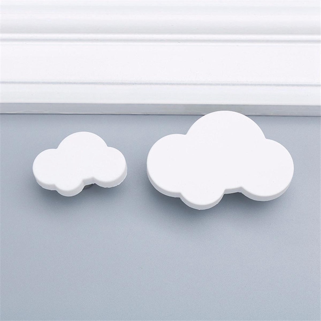 HARRIETT Set 2 / 4 / 6 / 10 Tay Nắm Cửa Tủ Hình Đám Mây