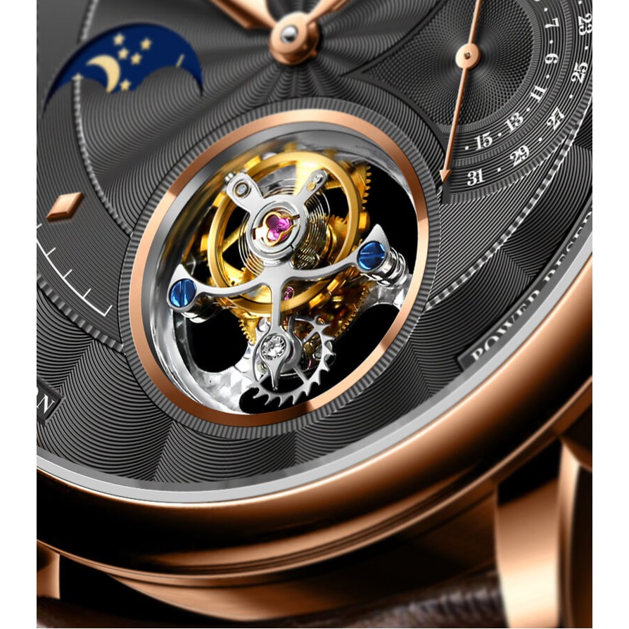 Đồng hồ nam chính hãng Lobinni Tourbillon No.8883-1