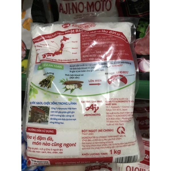 Mì chính AJinomoto , bột ngọt Ajinomoto đủ các size, hàng chính hãng