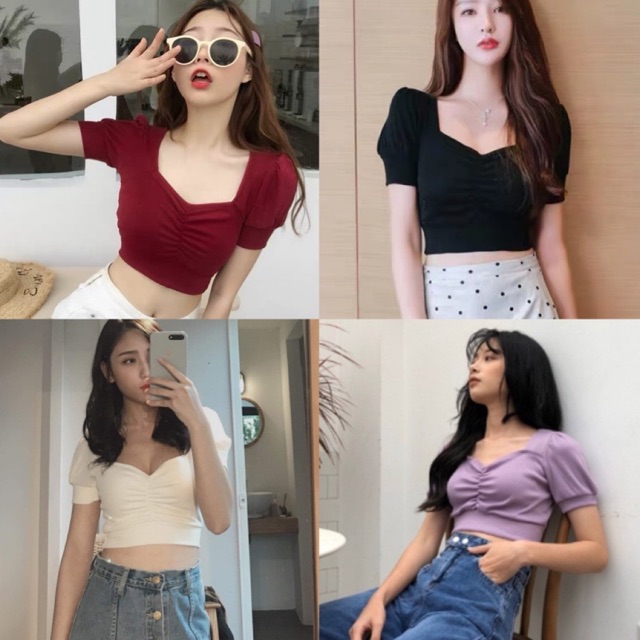 ÁO CROPTOP TAY PHỒNG | WebRaoVat - webraovat.net.vn