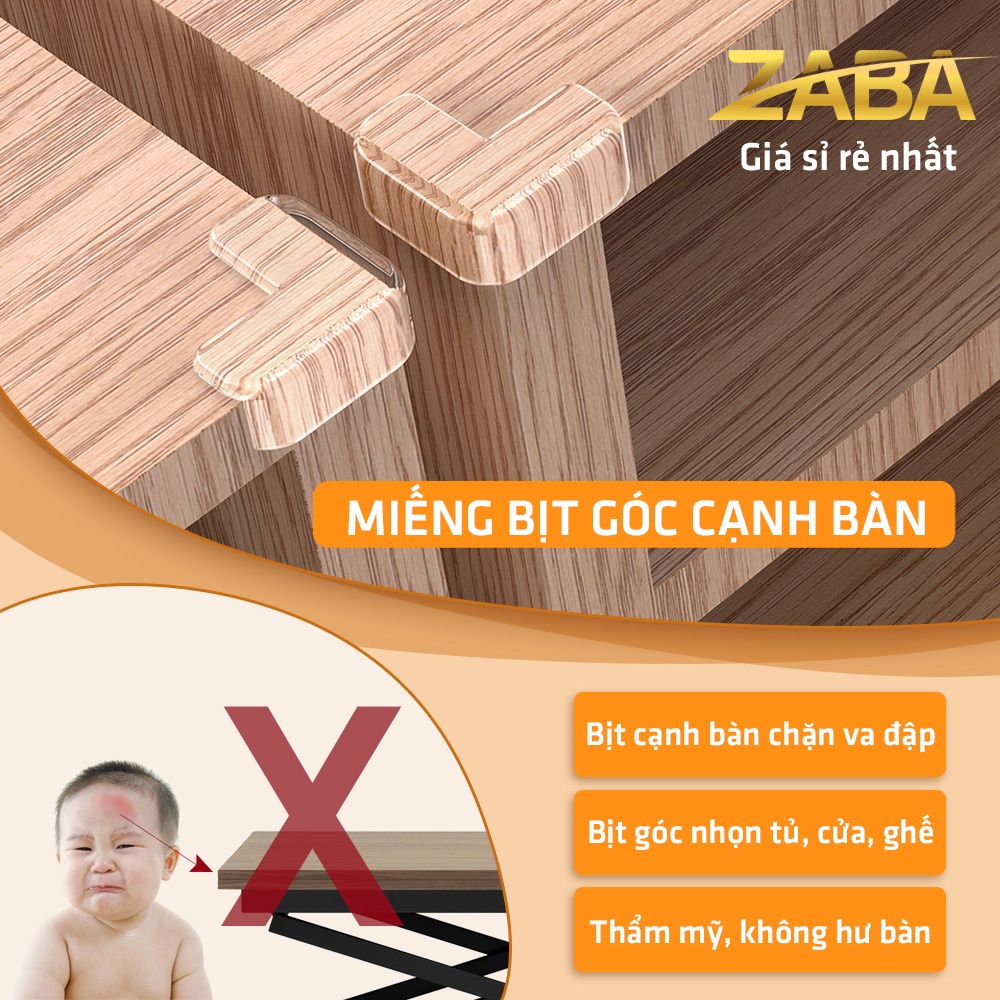 1 Miếng Dán Bọc Bo Góc Cạnh Bàn Giường Tủ Chặn Va Đập An Toàn Cho Bé