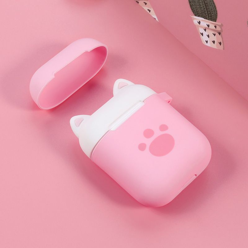Vỏ Bọc Silicone In Họa Tiết Dành Cho Hộp Sạc Tai Nghe Airpods 1 2