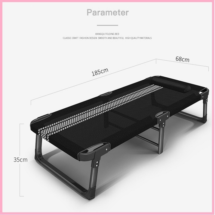 RE0487 GIƯỜNG NGỦ XẾP GỌN KHUNG THÉP 68CM - GIƯỜNG XẾP ĐA NĂNG - GIƯỜNG XẾP GỌN | BigBuy360 - bigbuy360.vn