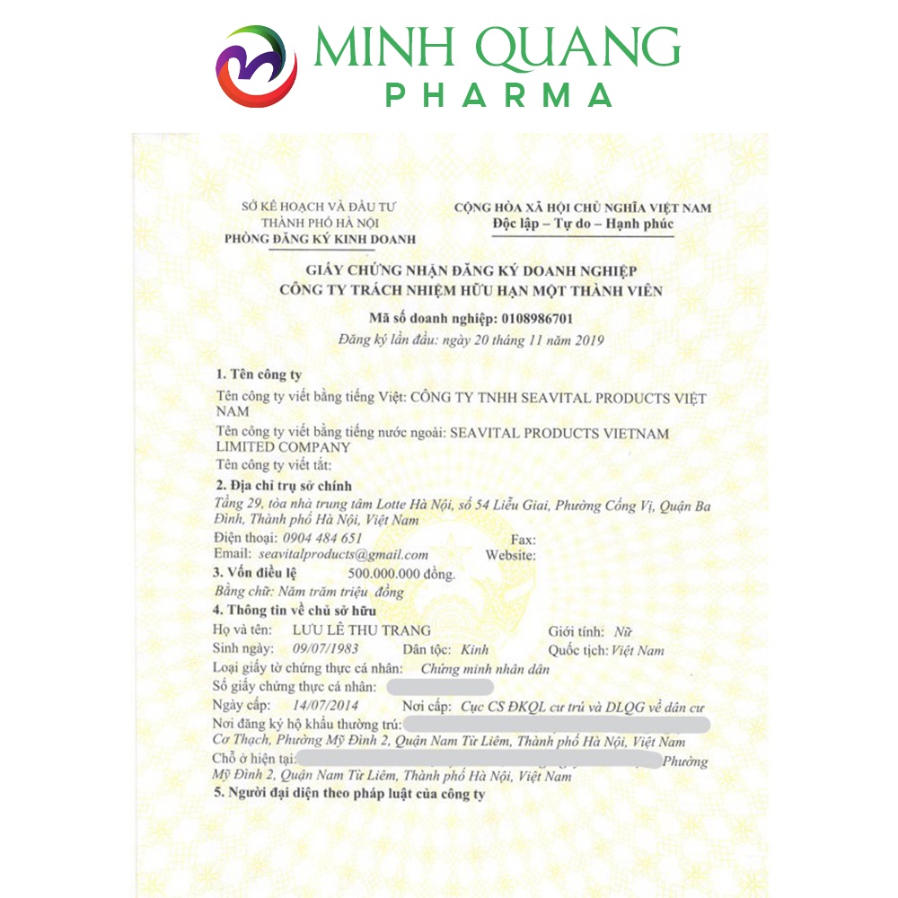 Viên uống bổ mắt BLUE EYES sáng mắt, tăng cường thị lực, giảm cận thị và đục thủy tinh thể hộp 40 viên