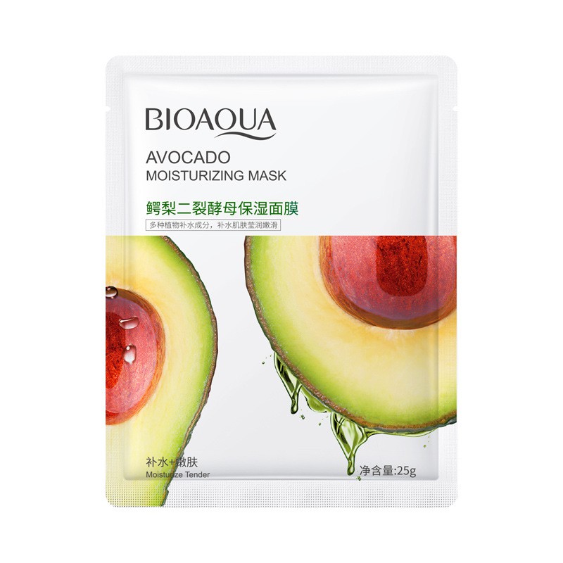 🥑 Mặt Nạ Tinh Chất Bơ Bioaqua Dưỡng Trắng, Cấp Ẩm, Se khít Lỗ Chân Lông, Giúp Da Sáng Đẹp Tự Nhiên
