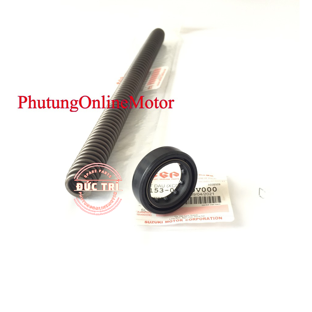 Lò Xo Phuộc Trước + Phốt Phuộc  Axelo - Xbike- Phụ tùng zin chính hãng suzuki