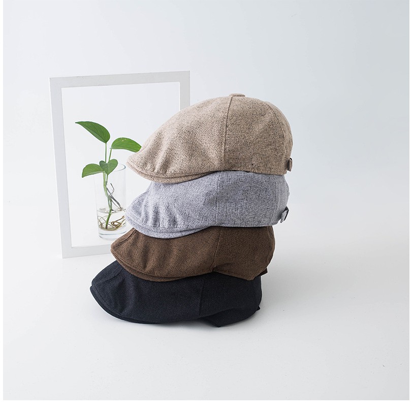 Mũ Beret Mỏ Vịt Retro Phong Cách Hàn Quốc Mũ Beret Nam Nữ Unisex Cá tính Phong cách