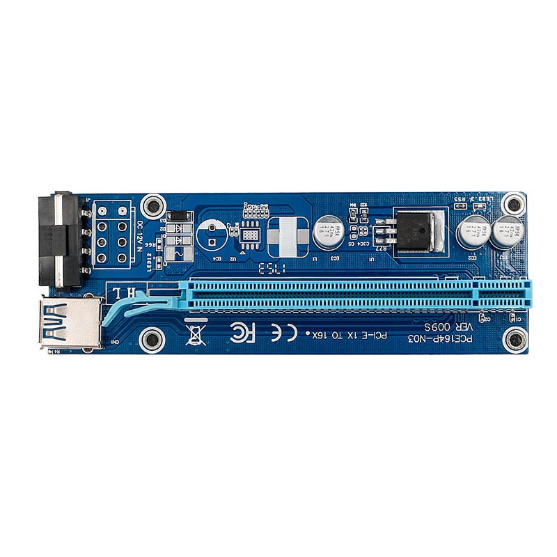 Card Chuyển Đổi Pci-E 1x Sang 16x 4pin Usb 3.0 Cho Btc Mining