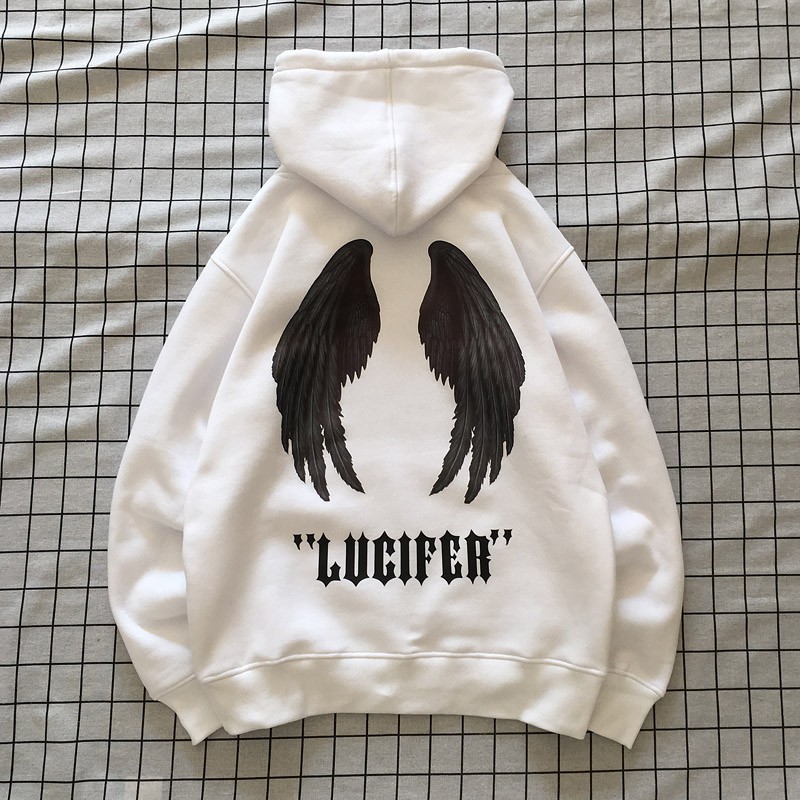 GET 1 BUY 1 ) Hình Thật độc quyền, Bigsize, unisex, ÁO HOODIE IN ĐÔI CÁNH LUCIFER