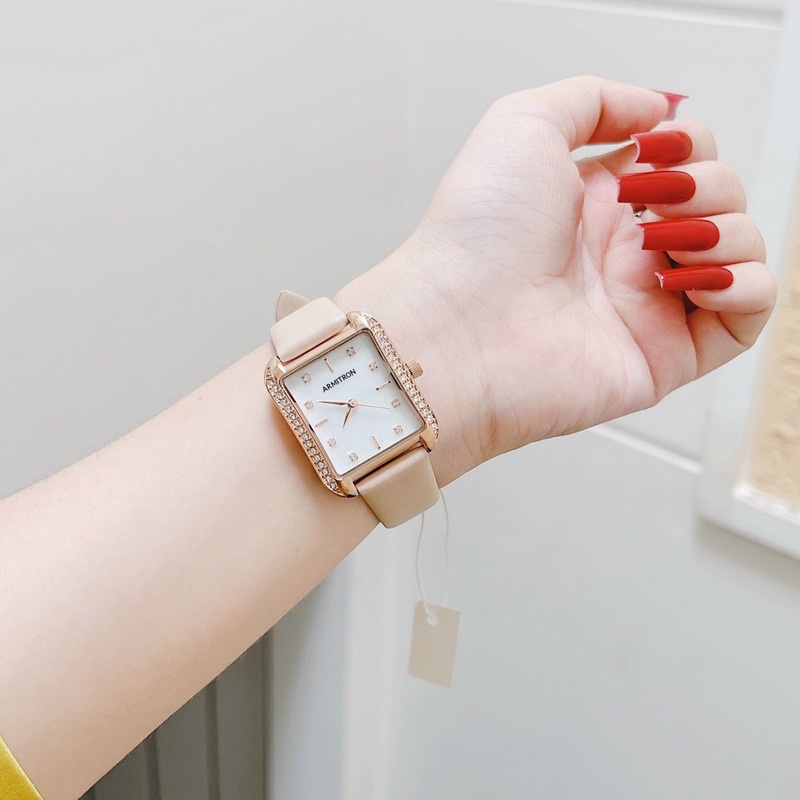 Đồng Hồ Nữ Armitron,Dây Da, Mặt Kính 27mm