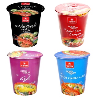 Mì Ly Vifon vị Gà / Tôm Chua Cay / Lẫu Thái Tôm / Lẫu Thái Tomyum - ly  60g