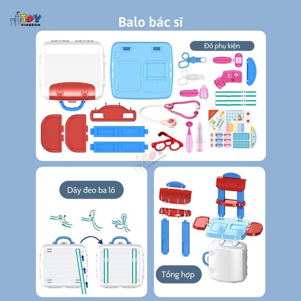 Đồ Chơi Balo Toykingdom Trang Điểm, Nấu Ăn, Bác Sĩ, Kỹ Sư - Đồ Chơi Nhập Vai Thành Nghề Nghiệp Yêu Thích
