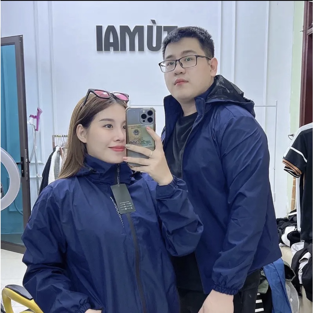 Áo Khoác Gió Nam Nữ 2 Lớp Chống Nước - Áo Gió Đôi Bigsize Nam Nữ 2022