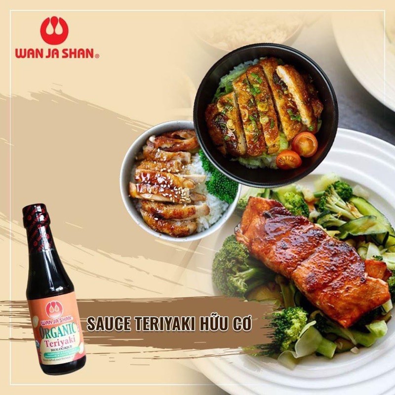 nước sốt teriyaki hữu cơ wan ja shan 300ml