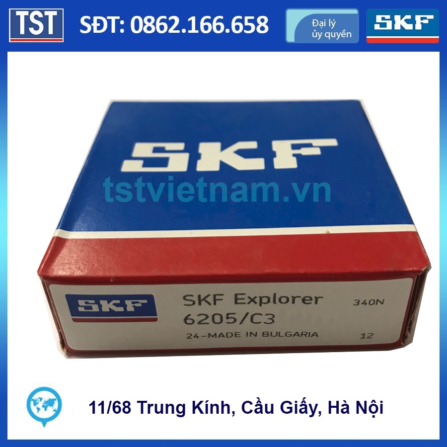 VÒNG BI BẠC ĐẠN SKF CHÍNH HÃNG 6205/C3