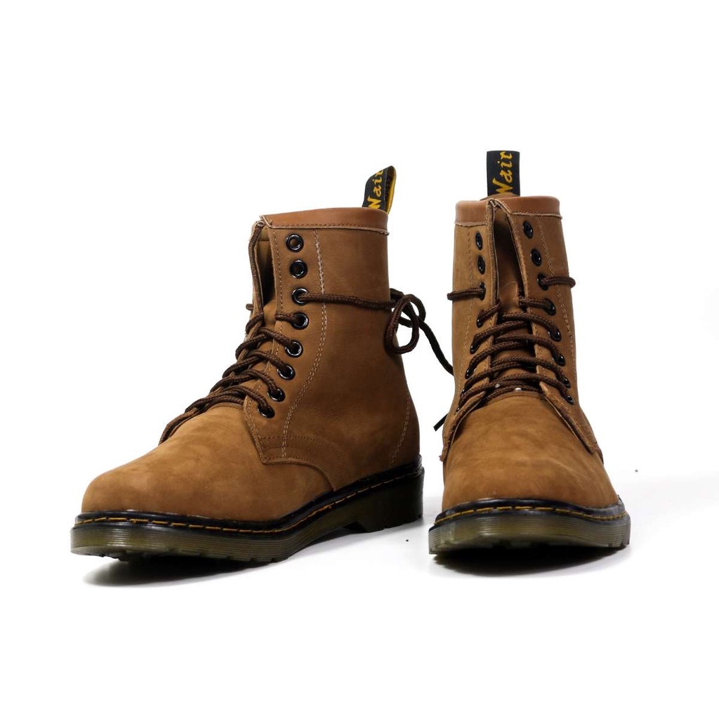 Giày Boots cao cổ Dr.1460 da bò Nubuck Nâu Lucas Shoes bảo hành 1 năm | WebRaoVat - webraovat.net.vn