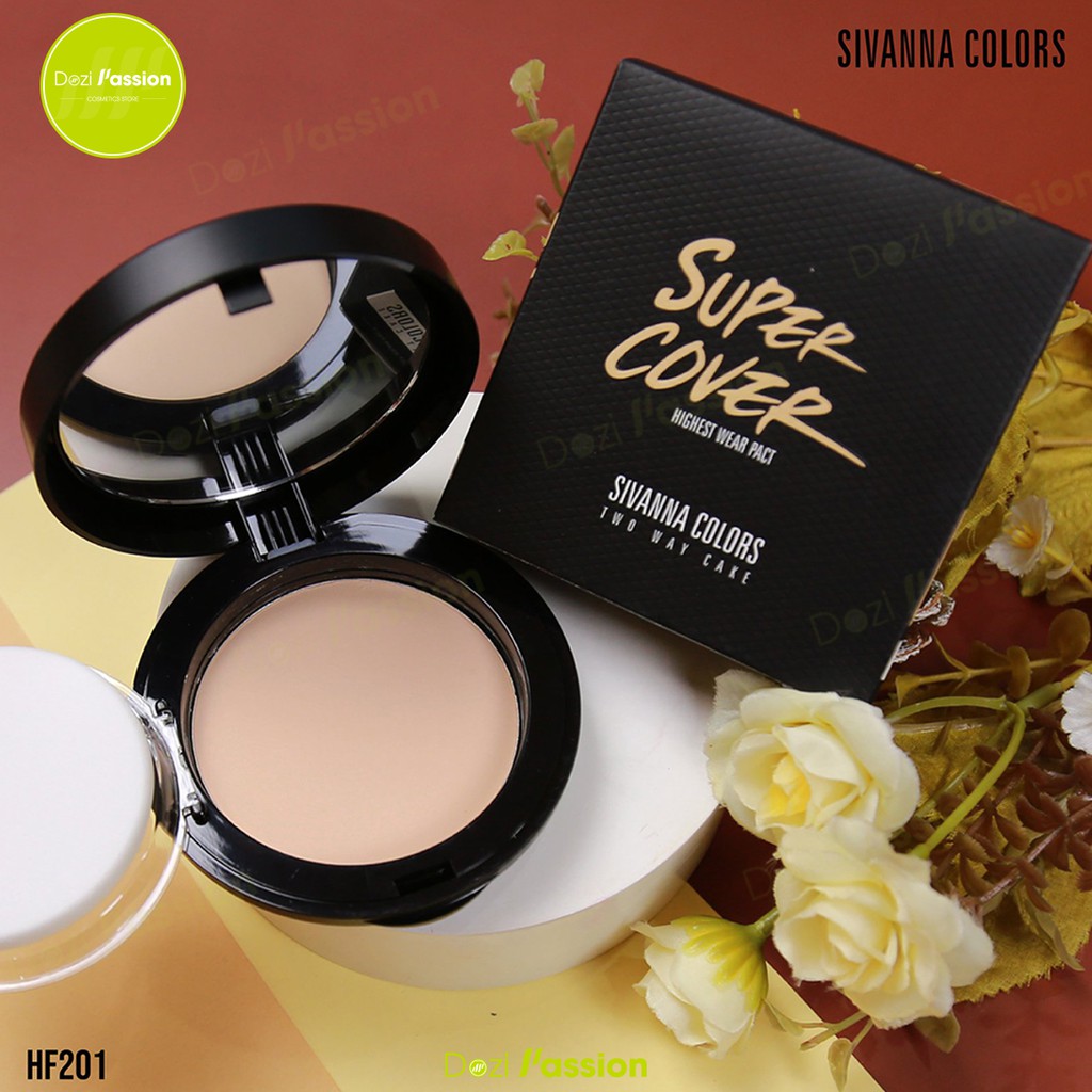 Phấn Phủ Super Cover Che phủ cao, Kháng nước, Lâu Trôi Sivanna Colors Thái Lan