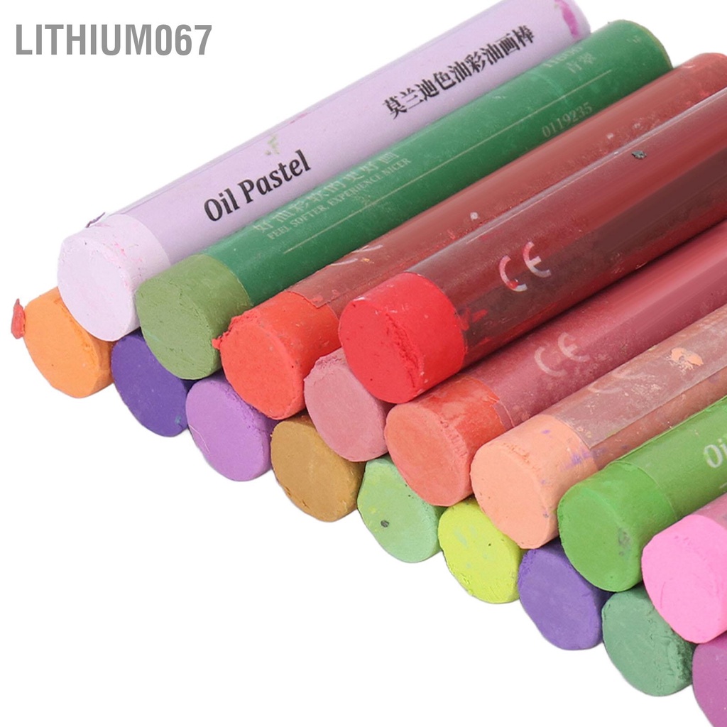 Lithium067 48 Màu Phấn Dầu Tranh Sơn Kết Cấu Không Độc hại Bộ Lâu Dài Cho