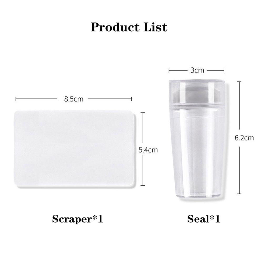 Bộ Dụng Cụ Khuôn In Móng Tay Nghệ Thuật Sáng Tạo Kèm Vỏ Bọc DIY