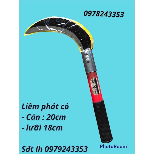 Liềm cắt cỏ cắt lúa cán chắc khoẻ -lưỡi sắc bén - hàng nhập khẩu loại 1