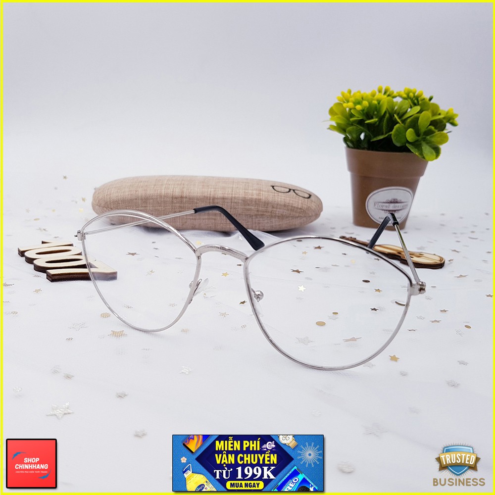 KÍNH MÁT NỮ GỌNG XI GIẢ CẬN FORM BẦU CAO CẤP 1560 SH1007 | BigBuy360 - bigbuy360.vn