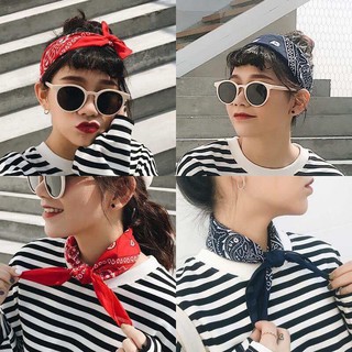 Khăn turban vuông họa tiết năng động