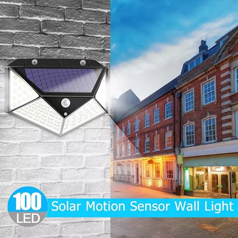 Đèn LED 100 bóng chống thấm nước sử dụng năng lượng mặt trời