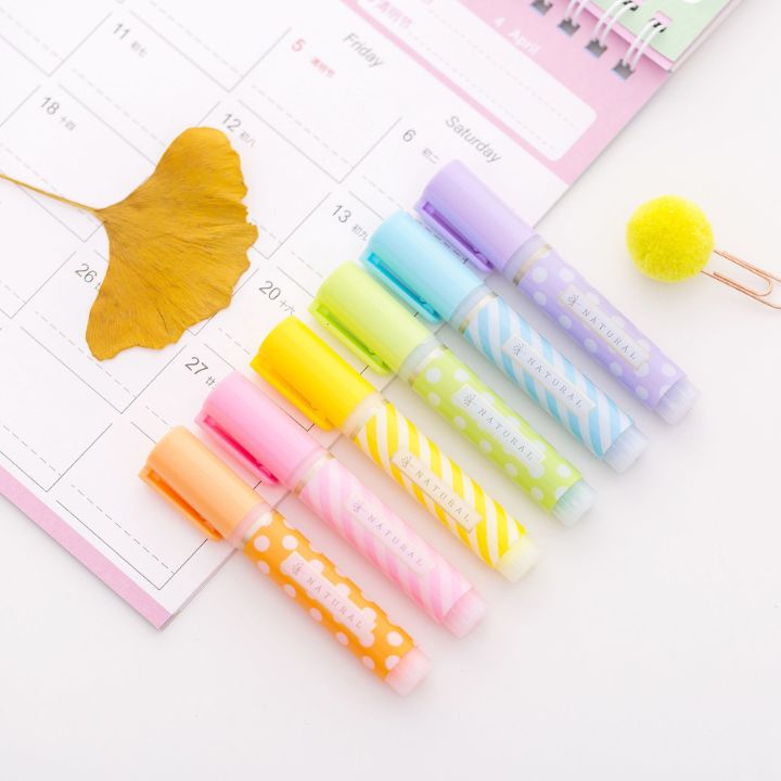 Set 6 Bút Nhớ Dòng Bút Đánh Dấu Bút Dạ Quang Highligher Mini Cute Cho Học Sinh Sinh Viên Nhân viên Văn phòng