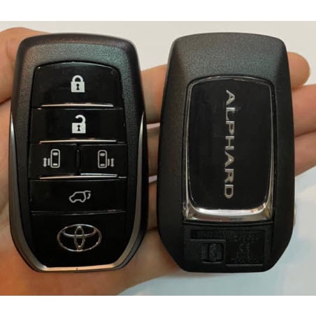 Bao da bọc ốp chìa khoá xe ô tô Toyota ALPHARD da bò nhiều màu khâu thủ công To37